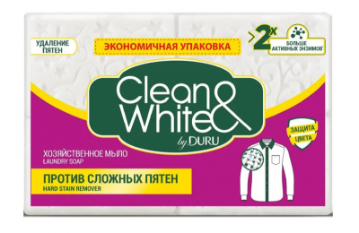 Duru Clean&White Хозяйственное мыло Против пятен, 4 х 120 гр