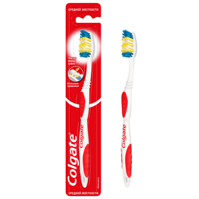 Colgate Зубная щетка Классика Здоровья многофункциональная средней жесткости, 1 шт