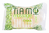 Губка д тела FUN CLEAN tiamo Massage поролон+массаж овал (Акцент) (30)
