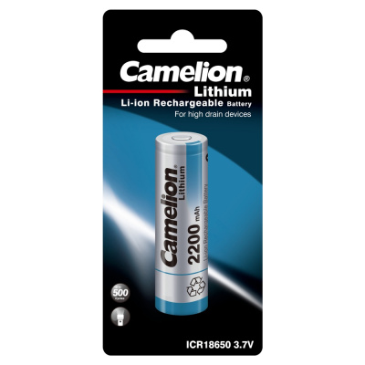 Camelion Литий-ионный аккумулятор ICR18650 2200 mAh, 1 шт