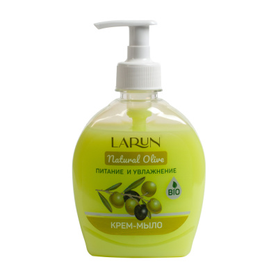 Larun Natural Olive Крем-мыло жидкое Питание и увлажнение, 300 мл