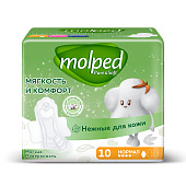 Прокладки MOLPED с крыл. Ультра Нормал 10шт PURE&SOFT