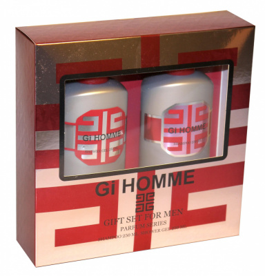 Подарочный набор мужской Gi Homme (Шампунь, 250 мл+ Гель для душа, 250 мл)