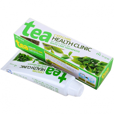 Mukunghwa Зубная паста Tea Catechin Health Clinic с экстрактом зеленого чая, 100 гр