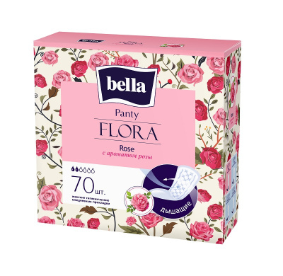 Bella Panty Flora Прокладки ежедневные Роза, 70 шт