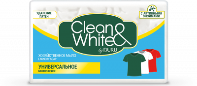 Duru Clean&White Хозяйственное мыло для стирки Универсальное, 120 гр