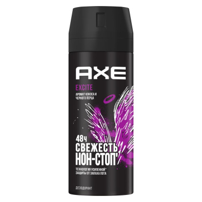 Axe Дезодорант мужской спрей Excite Аромат Кокоса и Чёрного перца, 150 мл