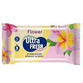 Ultra Fresh Baby Влажные салфетки Flower&Fruit 15 шт (120шт/ящ)