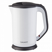 Эл.чайник Galaxy GL 0318 2000ВТ,1,7л,диск.,двойная стенка из нерж.стали и пласт.Белый