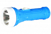 Фонарь UltraFlash 828-ТН, голубой,1LED,1реж,3хG10 в компл,пласт.,бл.-пакет