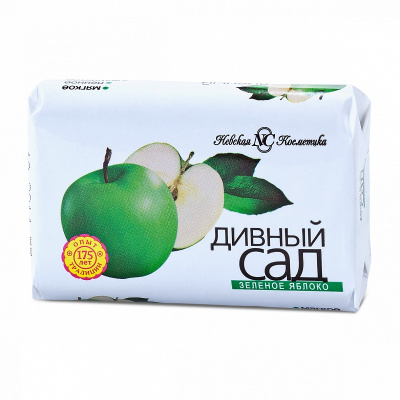 Невская Косметика Мыло туалетное Дивный сад Зеленое яблоко, 90 гр