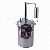 Домашний дистиллятор "ПЕРВАЧ" Элит-аромат 17Т (17л)(термометр,клапан давления,охладитель,слив масел)