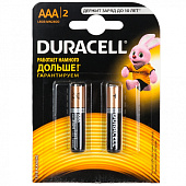Батарейка Дюраселл  Basic AAA (LR03) мизинчик, К2, алкалиновая, блистер 2 шт