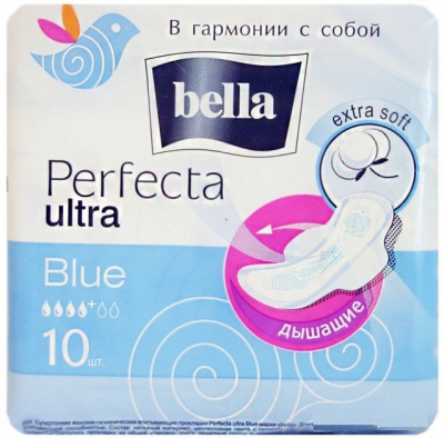 Bella Гигиенические прокладки Perfecta Ultra Blue, 10 шт