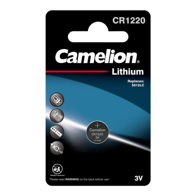 Camelion Батарейка литиевая СR1220 BP1B блистер, 1 шт