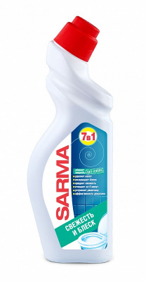 Sarma Чистящее средство для сантехники Свежесть и блеск, 750 мл