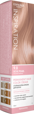 Concept Fusion Стойкая крем-краска для волос тон 9,8 Розовый жемчуг Rose Pearl