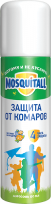Mosquitall Аэрозоль от комаров Защита для всей семьи, 150 мл