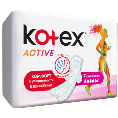 Kotex Прокладки Active Super Plus, 7 шт_1