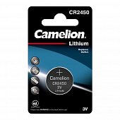 Батарейка литиевая диск. Camelion СR2450, бл.1 шт.(3V), Цена1шт.