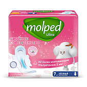 Прокладки MOLPED с крыл. Ультра Тонкие 7шт Ночные