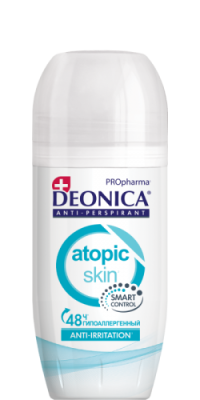 Deonica Антиперспирант-ролик Propharma Atopic Skin, 50 мл