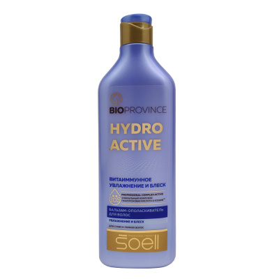 Soell BioProvince Бальзам-ополаскиватель для сухих и ломких волос Hydro Active, 400 мл