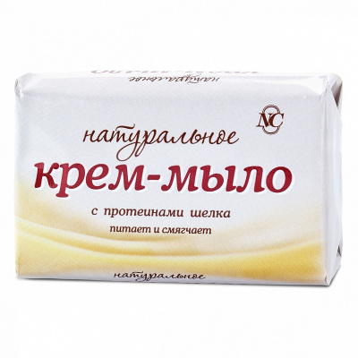 Невская Косметика Крем-мыло Натуральное с протеинами Шелка, 90 гр