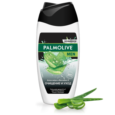 Palmolive MEN Очищение и Уход Мужской Гель для душа 4 в 1 для тела, волос, лица и бороды 250 мл