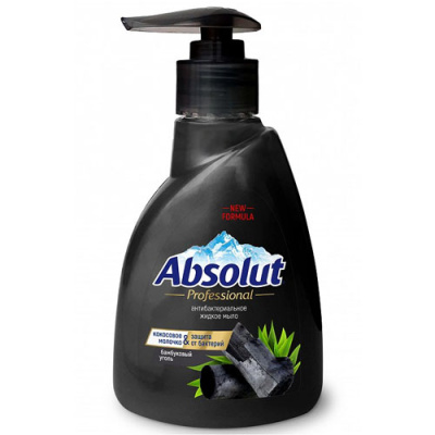 Absolut Professional Мыло жидкое антибактериальное Бамбуковый уголь, 250 мл