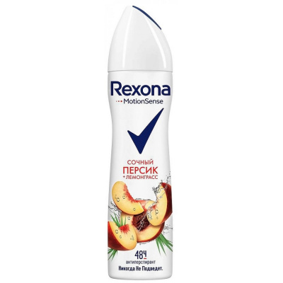 Rexona Дезодорант-аэрозоль Персик и лемонграсс, 150 мл