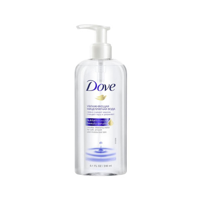 Dove Мицеллярная вода увлажняющая  для снятия макияжа для нормальной и склонной к сухости кожи, 240 мл