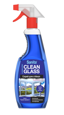 Sanita Спрей для мытья стекол Антипыль Горная свежесть, 500 мл