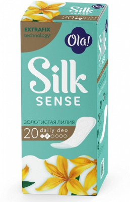 Ola! Daily Deo Silk Sense Прокладки ежедневные Золотистая лилия, 20 шт