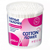 Cotton Flower Ватные палочки в банке 200 шт (24шт/ящ)