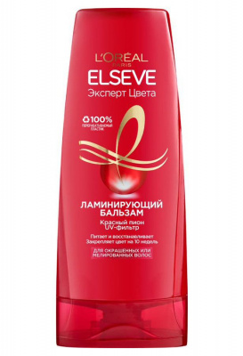 Elseve Бальзам-уход ламинирующий Эксперт цвета для окрашенных волос, 400 мл