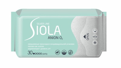 Siola Silver Line Прокладки ежедневные с анионным вкладышем Daily, 30 шт