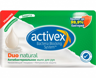 ActiveX Duo Natural Мыло антибактериальное, 120г