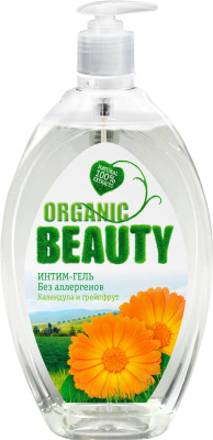 Organic Beauty Гель для интимной гигиены Календула и Грейпфрут, 500 мл