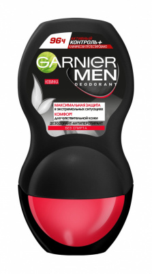 Garnier Men Дезодорант-антиперспирант роликовый Активный контроль, 50 мл