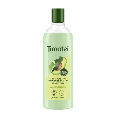 Timotei Шампунь женский Интенсивное восстановление для сухих и поврежденных волос с маслом авокадо, 400 мл