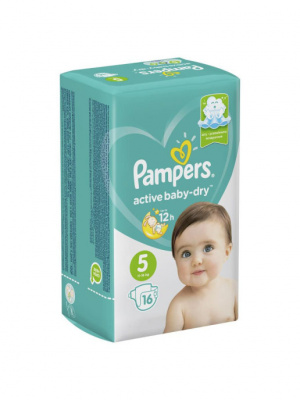 Pampers Подгузники Active Baby-Dry 5 Junior 11-16 кг, 16 шт