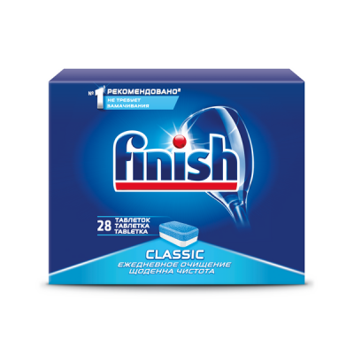 Finish Classic Средство для мытья посуды в Посудамоечных машинах таблетки, 28 шт