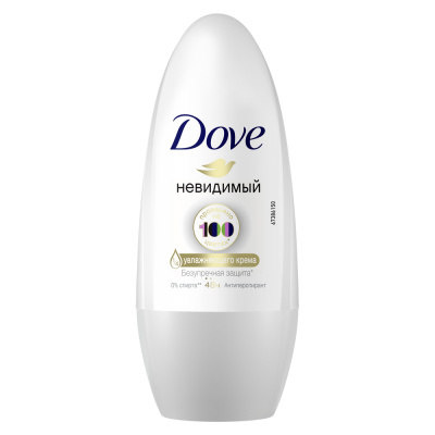 Dove Антиперспирант-дезодорант роликовый невидимый безупречная защита, 50 мл