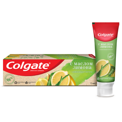 Colgate Зубная паста Naturals Освежающая чистота с Маслом Лимона, 75 мл