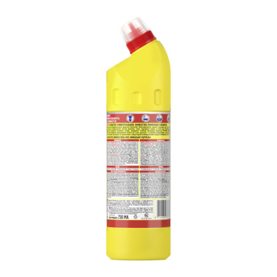 Domestos Лимонная свежесть Универсальное чистящее cредство гель против бактерий и запахов, 750 мл_1