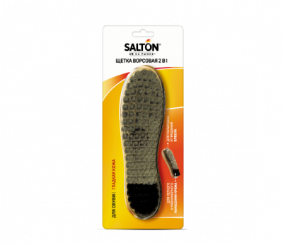 Salton Щетка ворсовая для обуви из гладкой кожи, 1 шт