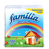 Салфетки "Familia" 24х23 см,100шт