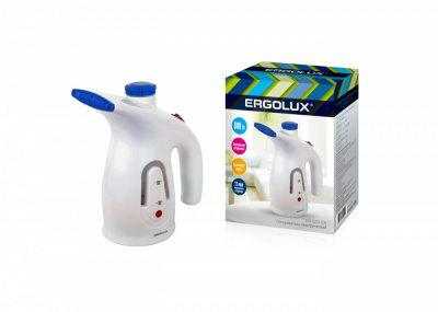Ergolux Ручной электрический отпариватель ELX-GS04-C35 белый синий, 800 Вт