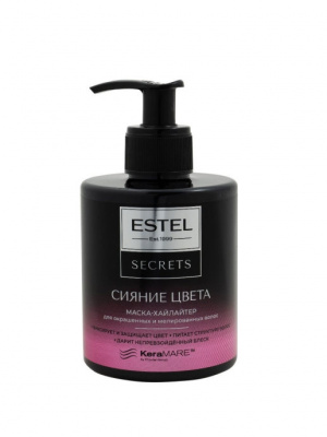 Estel Secrets Маска-хайлайтер Сияние Цвета для окрашенных и мелированных волос, 275 мл